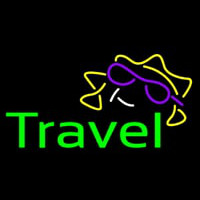 Green Travel Neon Skilt