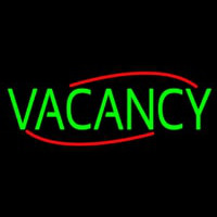 Green Vacancy Neon Skilt