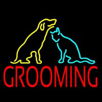 Grooming Logo 1 Neon Skilt