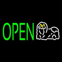 Grooming Open Neon Skilt