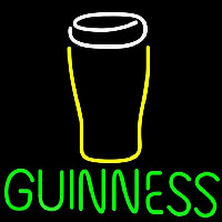 Guinness Glass 2 Beer Sign Neon Skilt