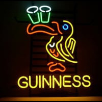 Guinness Irish Lager Ale Toucan Neon Øl Bar Pub Skilt