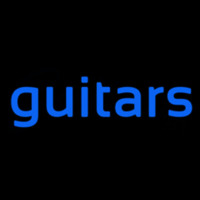 Guitar Cursive 1 Neon Skilt