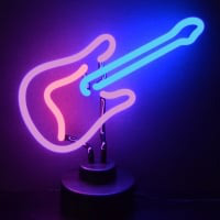 Guitar Desktop Neon Skilt