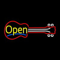 Guitar Open 2 Neon Skilt