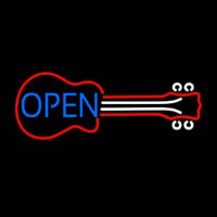 Guitar Open 3 Neon Skilt