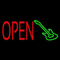 Guitar Open Block 3 Neon Skilt
