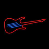 Guitar Red 1 Neon Skilt