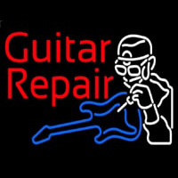 Guitar Repair  Neon Skilt