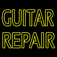 Guitar Repair Neon Skilt