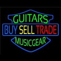 Guitars Buy Sell Trade Neon Skilt