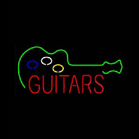 Guitars Neon Skilt