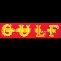 Gulf Gasoline Neon Skilt