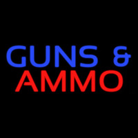 Guns And Ammo Neon Skilt