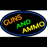 Guns And Ammo Neon Skilt