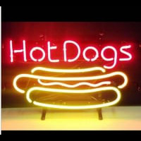 HOT DOGS Neon Skilt