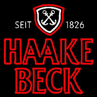 Haake Becks Beer Sign Neon Skilt