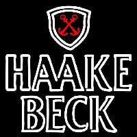 Haake Becks Logo Beer Sign Neon Skilt