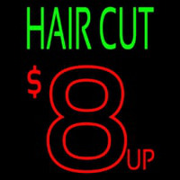Hair Cut 8  Up Neon Skilt
