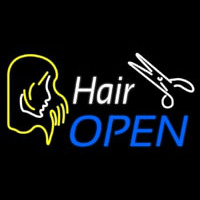 Hair Open  Neon Skilt