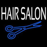 Hair Salon With Scissor Neon Skilt