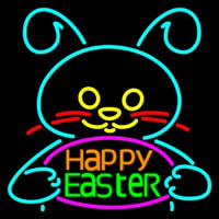 Happy Easter 2 Neon Skilt