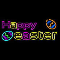 Happy Easter 2 Neon Skilt