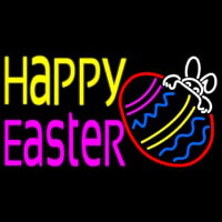 Happy Easter 4 Neon Skilt