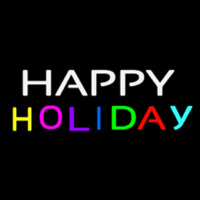 Happy Holiday Neon Skilt