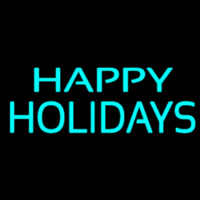 Happy Holidays Block Neon Skilt