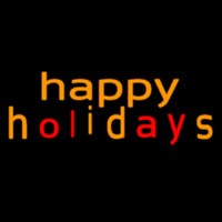 Happy Holidays Neon Skilt