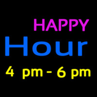 Happy Hour Neon Skilt