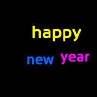 Happy New Year 1 Neon Skilt