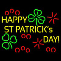 Happy St Patricks Day Neon Skilt