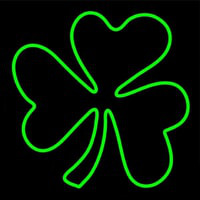 Happy St Patricks Day Shamrock Neon Skilt