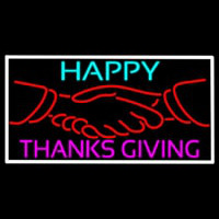 Happy Thanksgiving 1 Neon Skilt