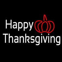 Happy Thanksgiving Neon Skilt