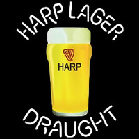 Harp Lager Draught Glass Beer Sign Neon Skilt