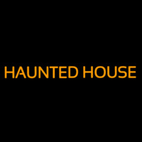 Haunted House Neon Skilt