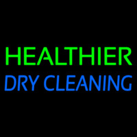 Healthier Dry Cleaning Neon Skilt