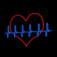 Heart Cardiology Neon Skilt