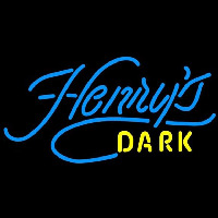 Henrys Dark Beer Sign Neon Skilt