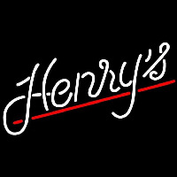 Henrys Logo Beer Sign Neon Skilt