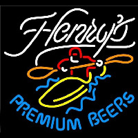 Henrys Premium Beers Beer Sign Neon Skilt