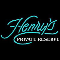 Henrys Private Reserve Beer Sign Neon Skilt
