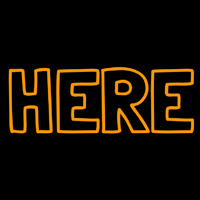 Here Neon Skilt