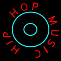 Hip Hop Karaoke Neon Skilt