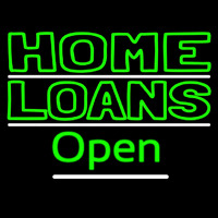 Home Loans Open Neon Skilt
