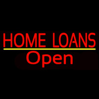 Home Loans Open Neon Skilt