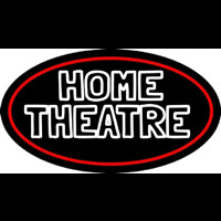Home Theatre With Border Neon Skilt